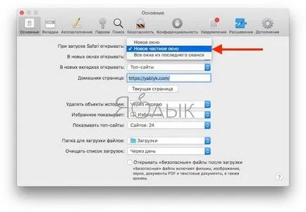 Cum pentru a activa modul incognito (acces privat) implicit în Safari pe MacOS și ios