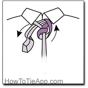 Как да вържем вратовръзка - Диагонален възел