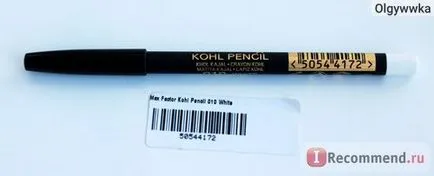 Szemhéjtus Max Factor kontúr ceruza Kohl - «találtam a tökéletes ceruza könnyű víz
