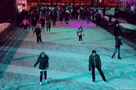 Rink în Gorky Park prețurile biletelor 2016-2017, fotografii