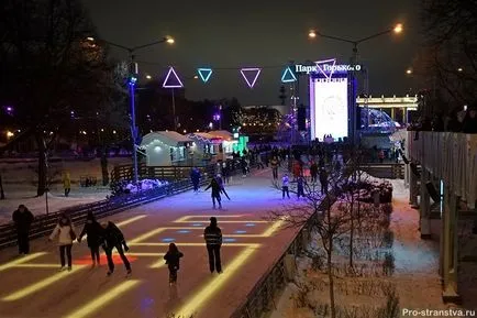 Rink în Gorky Park prețurile biletelor 2016-2017, fotografii