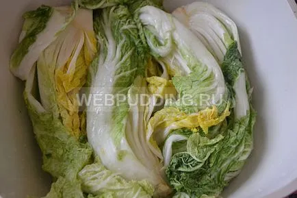 Káposzta Kimchi koreai otthon, a recept, hogyan kell főzni