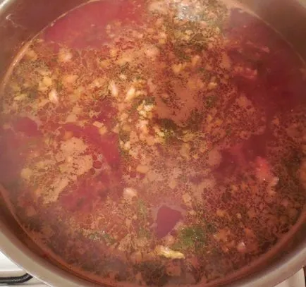 Класически, топла супа супа от червено цвекло с месо - как да се готви супа от червено цвекло, стъпка по стъпка рецепти снимки