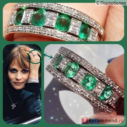 Damiani gyűrű fehér arany gyémánt és smaragd cikk 20039701 gyűjteményéből Belle Epoque