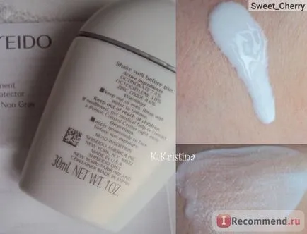 Fényvédő az arc Shiseido városi környezet olajmentes UV védő SPF 42 - „jó