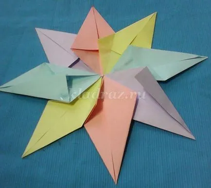 Sun в областта на хартия оригами степен 3