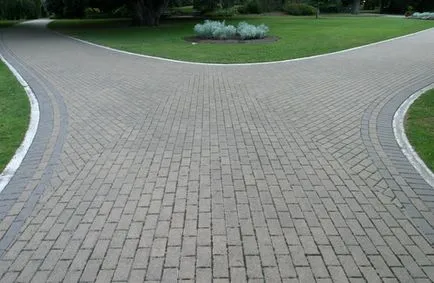 Красива полагане тротоарни плочки в стъпка кръг по стъпка инструкции със снимки от stroydek, stroidek