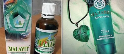 Malavit în crema sinus și o picătură de legume pe bază de