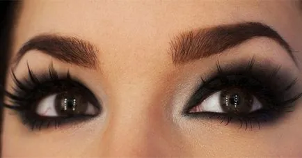 Smink Smokey Eyes barna szeme, make-up nézetek