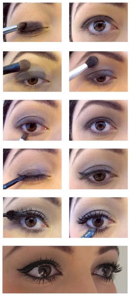 Eye make-up és a közelgő századi lépésre fotók, a szépség titkát, és a nők egészségére