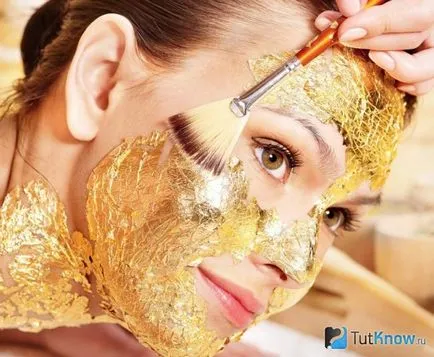Maszk arc arany előnyöket, kiválasztási, alkalmazási szabályok