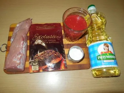 Medalioane de carne de porc - cum să gătească medalioane carne de porc în multivarka, pas cu pas reteta fotografii