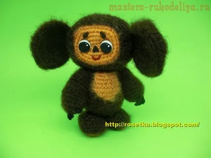 master-class pe croșetat Cheburashka