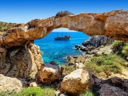 Cape Greco (Cavo Greco, Greco capo) a Ciprus szigetén fotók, hogyan juthat