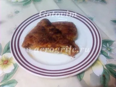 Hús pie Aerogrill, a recept egy fotót