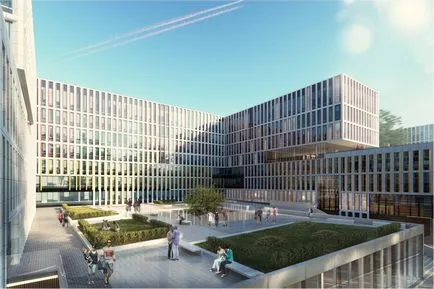 Az új kórház komplex Kommunarka áll tíz épületek