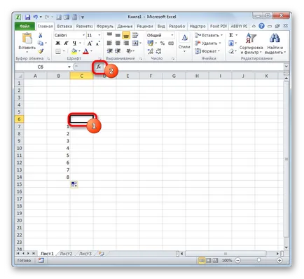 Numerotarea celulelor în Excel