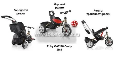 Privire de ansamblu triciclu Puky pisica s6 ceety - balancebike