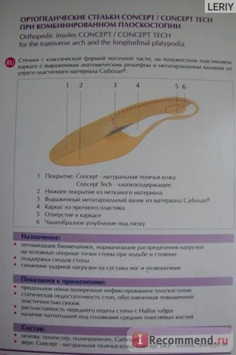 Ортопедични стелки Орто концепция тек - «много бързо се превръщат в безполезен! 