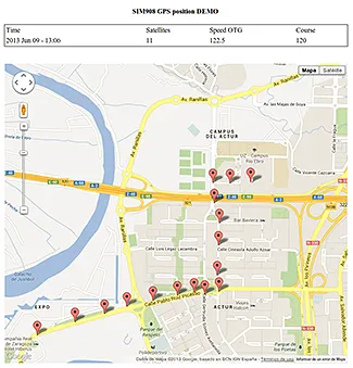 Проследяване на местоположението на автомобила в реално време с помощта на GPS GPRS