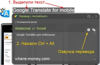 Google Translator hang hatású a szöveg online - translate