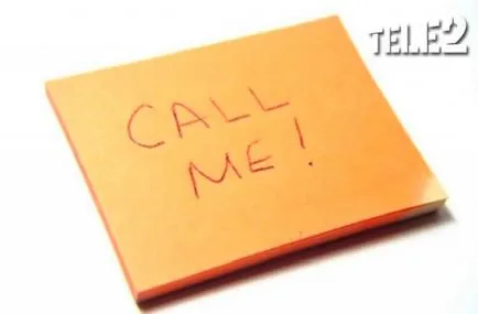 Hívj Tele2, hogyan küldjön egy kérést, hogy hívja vissza