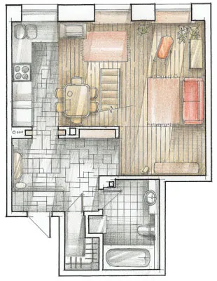 Disposition de apartamente - apartament de design