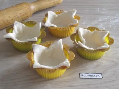 Tartlets leveles tészta - lépésről lépésre recept, hogyan kell főzni fotókkal