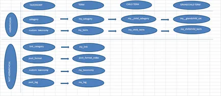 munca taxonomie Wordpress cu termeni