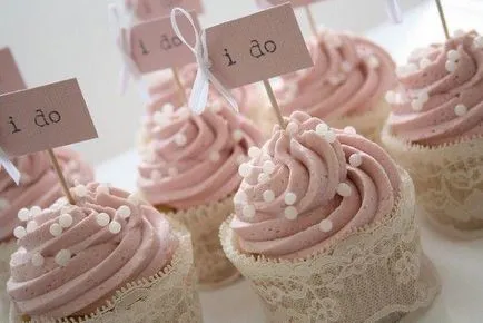 Esküvői desszert torta vagy muffin