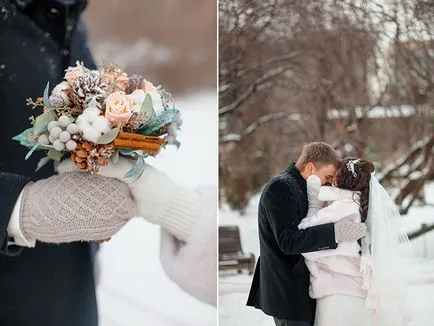 stílusú esküvői téli mese