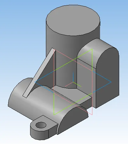 Épület egy „nehéz” részek iránytű 3d