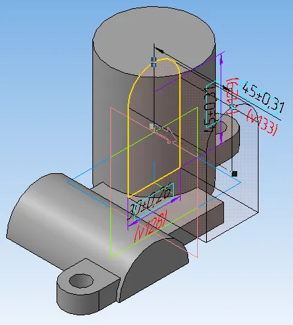 Épület egy „nehéz” részek iránytű 3d