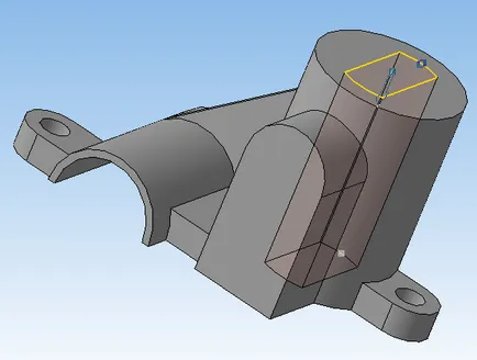 Épület egy „nehéz” részek iránytű 3d