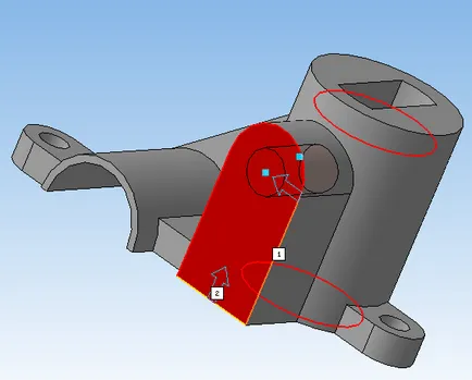 Épület egy „nehéz” részek iránytű 3d