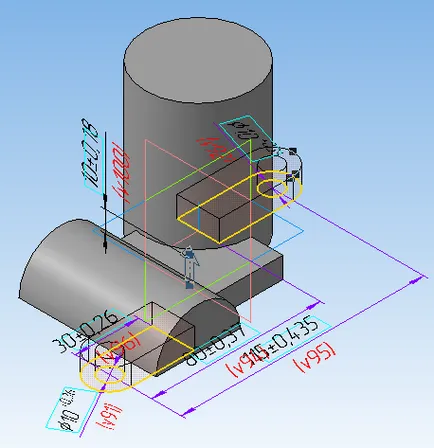 Épület egy „nehéz” részek iránytű 3d