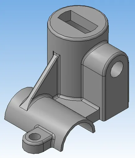 Épület egy „nehéz” részek iránytű 3d