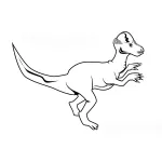 Динозавър оцветяване за деца