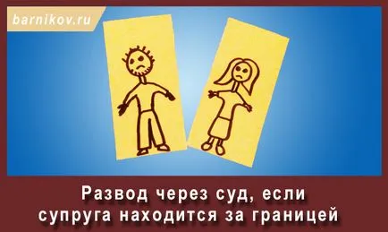 Divorțez prin instanțele de judecată, în cazul în care soțul este în străinătate, avocat Novosibirsk