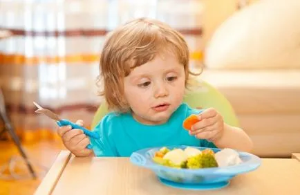 A gyermek nem eszik zöldséget