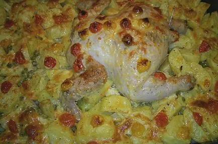 Recept csirke burgonyával lépésről lépésre képekkel