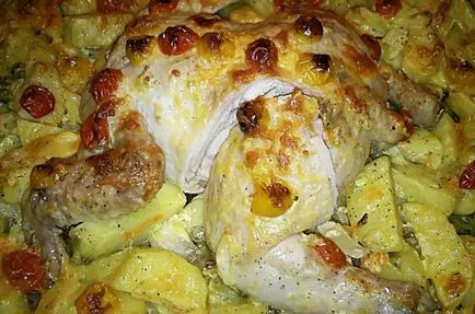 Recept csirke burgonyával lépésről lépésre képekkel