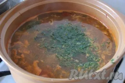 Рецепта за гъби супа с ориз - рецепта с снимка