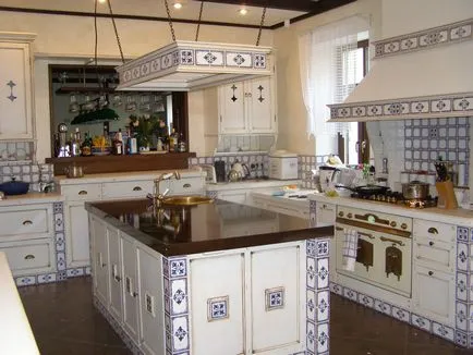 Реновирана кухня в стила на Прованс, изграждане на портал