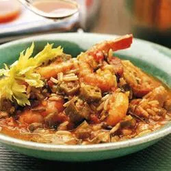 Рецепта за креолски бамя супа с пиле и скариди, да се научи да готви супа креолски
