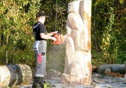 Chainsaw sculptură în lemn pentru începători, cu instrucțiuni video și recomandări