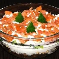 Salata cu somon - (20 rețete), cu fotografii de pe