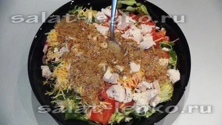 Saláta „Caesar” csirkével és mustárral