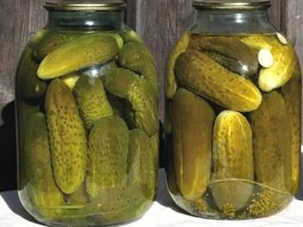 Pickles üvegekbe nélkül ecet téli