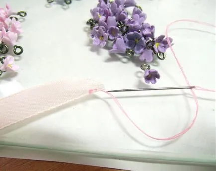 Gyűjtsük össze virág köteg gyöngyök és színű polimer agyag - Fair Masters - kézzel készített,